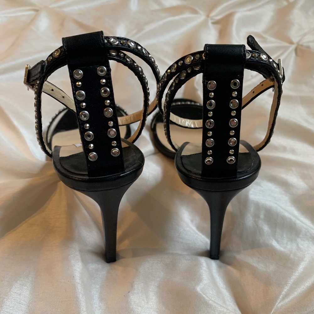 Jimmy Choo Black /Silver Studded Sandals sz 39 - Picture 5 of 7